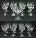 Glasservisdelar, 12  9 st, kristallglas 21