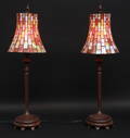 Par bordlamper i Tiffany-stil. 2