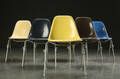 Charles Eames. Seks skalstole, glasfiber, model DSS 6  Denne vare er sat til omsalg under nyt varenummer 4117363