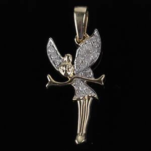 Klokkeblomst vedhæng med diamanter