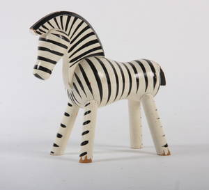 Kay Bojesen. Zebra af bemalet træ
