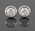 Earrings in 18k gold set with brilliant cut diamonds 0.70 ct 2