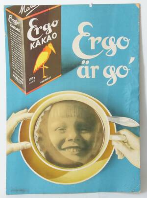Reklamskylt i papp, Ergo