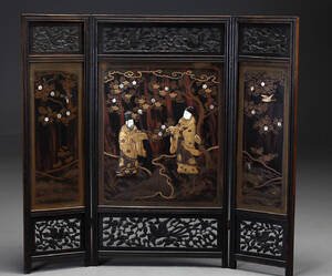 Kinesisk foldeskærm 1900 tallet