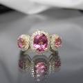 Turmalinring mit Brillanten in Gelbgold