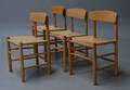 Børge Mogensen. Sæt på fire shakerstole af egetræ, model J39 4 