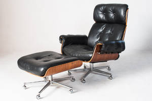 Lounge Chair der 1960er  1970er Jahre  Ottomane 2