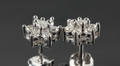 Par diamantørestikker, ca. 0.30 ct. 2