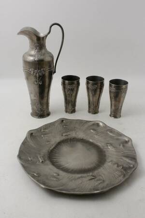 Fatkanna med glas, 1 1 3 tenn