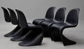 Verner Panton. Sæt på seks frisvinger stole Panton Chair 6 