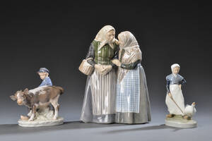 Royal Copenhagen. Figurer af porcelæn. Nr. 1319, 772, 528. 3