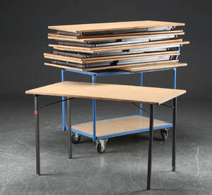 10 arbejdsborde  spiseborde, eg 10