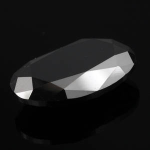 Uindfattet behandlet sort diamant ca 17.17 ct
