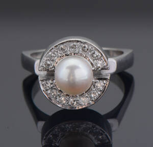 Diamant- og perlering