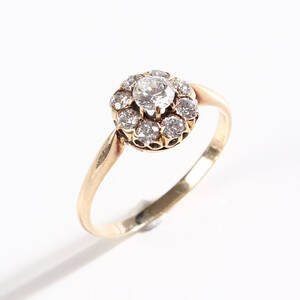 Vintage ring, 14 kt guld, 1900-tallets første halvdel