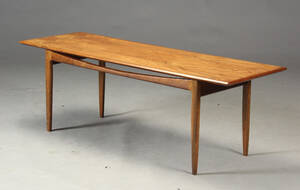 Sofabord af palisander, dansk møbelproducent