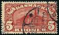 AFA 67 1912. Centralpostbygningen. 5 Kroner, brunrød. Stemplet KJØBENHAVN 30.3.1915 