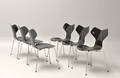 Arne Jacobsen. Sæt på seks Grand Prix stole, model 3130 6