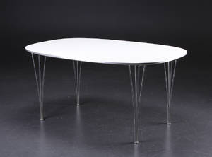 Piet Hein Bruno Mathsson. Super Ellipse spisebord