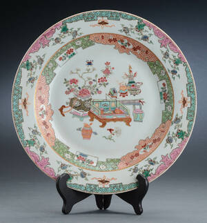 Kinesisk fad af porcelæn, 2000-tallet