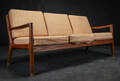 Ole Wanscher. Tre-pers. sofa af teak, Senator serien, model 166 