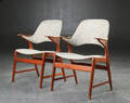 Par armstole af teak, 1950erne 2