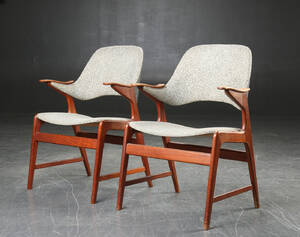 Par armstole af teak, 1950erne 2