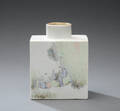 Firsidet kinesisk vase af porcelæn, 1900-tallet. 