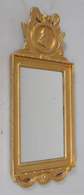 Spegel, förgylld, gustaviansk stil, 1800-tal