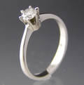 Solitaire ring ca. 0.31 ct.