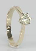 Solitairering, ca. 0.60 ct.