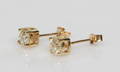 Par brillantørestikker, ca. 0.55 ct. 2