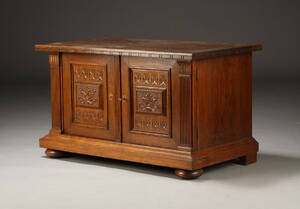 Skænk, massivt egetræ, 1940erne  