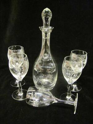 KARAFF O 5 GLAS-SLIPADE