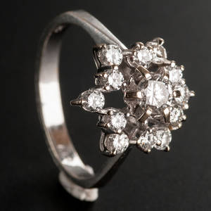 Brillantring, ca. 0.66 ct.