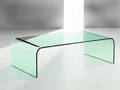 Buet sofabord af hærdet glas