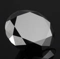Uindfattet behandlet sort diamant ca 20.52 ct.