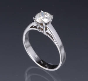 Diamant solitairering, ca. 1.01 ct