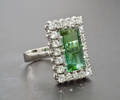Turmalin Brillantring, ca. 8.00 ct. und ca. 1.40 ct.