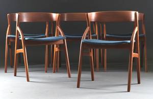 8 stolar i teak, Danmark, 1950-tal 8