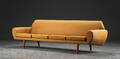 Fire-pers. sofa, teak og uld, 1960erne