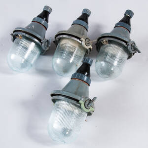 Vier kleine Werkslampen  Industrielampen  Industrieleuchten 4