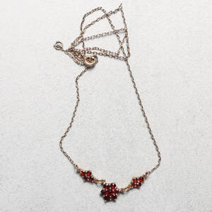 HALSBAND, Silver och granater