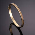 Jos. Kahn, København. Armring af 14 kt. delvist satineret guld Denne vare er sat til omsalg under nyt varenummer 4119536
