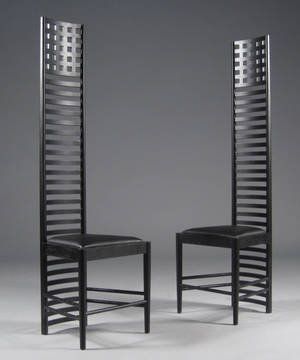 Charles Rennie Mackintosh 1868-1928. Hill House Chair 2