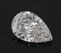 1 loose Pear shape-cut Diamond  G  IF  0.74ct. with HRD certificate.
