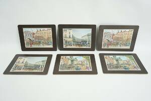 Bordstabletter, 6 st, mindre, Londonmotiv, Mallod Table Mats