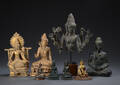 En samling orientalske buddhafigurer, 19002000-tallet. 8