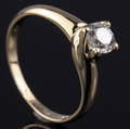 Solitaire ring ca. 0.52 ct.