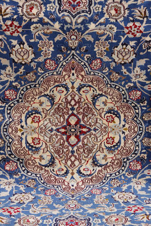 Persisk Nain med silke 340 x 244 cm